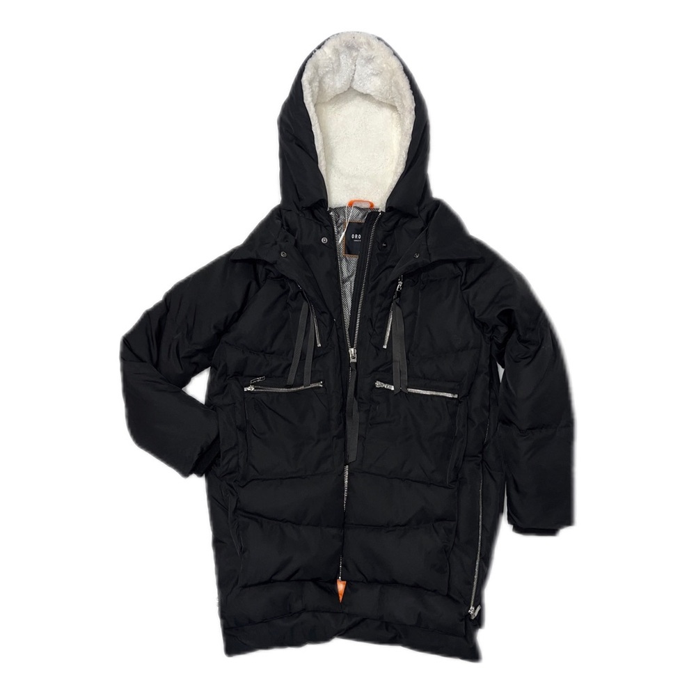 Orolay Women's XS Thickened Down Puffer Parka Winter Coat Jacket Hooded Black